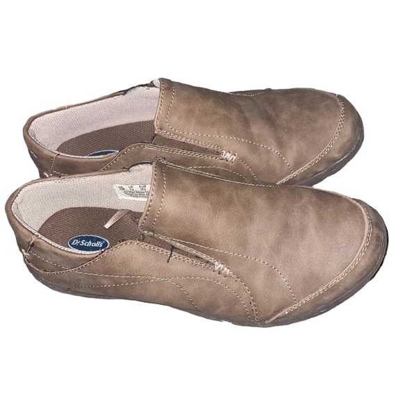 dr. Scholls Light Brown Taupe Hadley-LS Leather Slip On Shoes - Picture 2 of 7